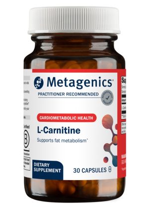 Metagenics L-Carnitine 30c -- fat metabolism, energy production.