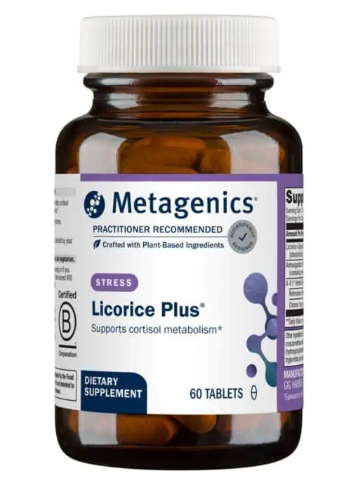 Metagenics Licorice Plus(R) -- cortisol metabolism support, stress management.