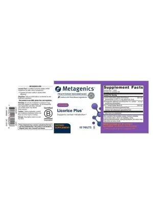 Metagenics Licorice Plus(R) -- cortisol metabolism support, stress management. - Back