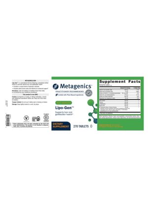 Metagenics Lipo-Gen(TM) -- liver health, gallbladder support. - Back