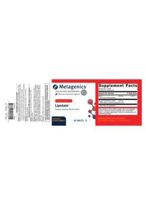 Metagenics Lipotain(R) -- niacin supplement, guggul resin. - Back