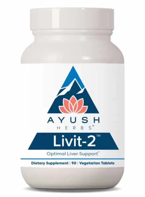 Ayush Herbs Livit-2 500mg -- liver support, detox supplement.