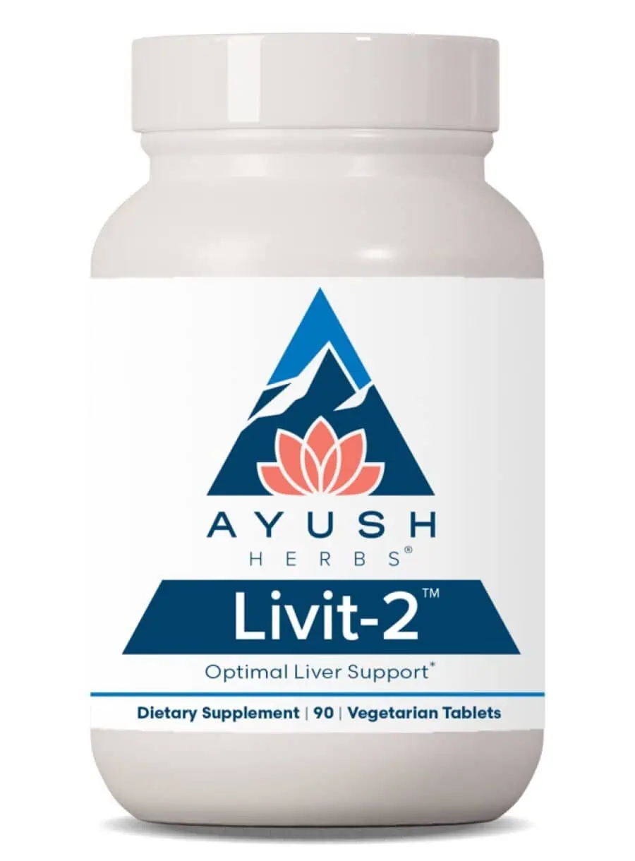 Ayush Herbs Livit-2 500mg -- liver support, detox supplement.