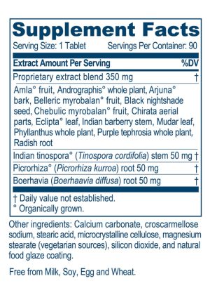 Ayush Herbs Livit-2 500mg -- liver support, detox supplement. - Back