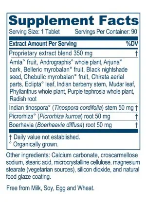 Ayush Herbs Livit-2 500mg -- liver support, detox supplement. - Back
