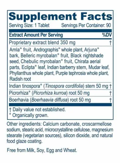 Ayush Herbs Livit-2 500mg -- liver support, detox supplement. - Back