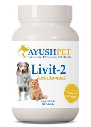 Ayush Herbs Livit-2 Vet Care Product -- pet supplement, liver support.