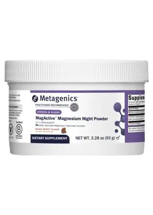 Metagenics MagActive Magnesium Night Powder -- sleep support, magnesium supplement.