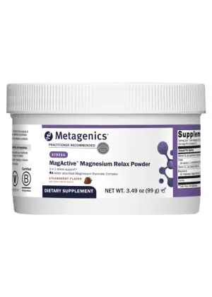 Metagenics MagActive Magnesium Relax -- magnesium supplement, stress relief.