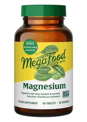 MegaFood Magnesium -- magnesium supplement, muscle relaxation