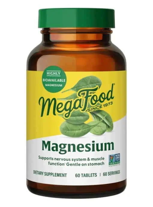 MegaFood Magnesium -- magnesium supplement, muscle relaxation