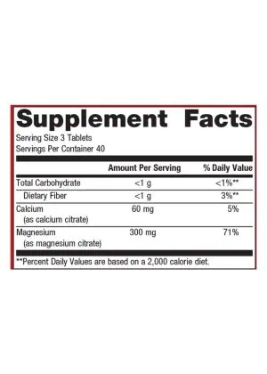 Metagenics Magnesium Citrate(TM) -- magnesium supplement, muscle support. - Back