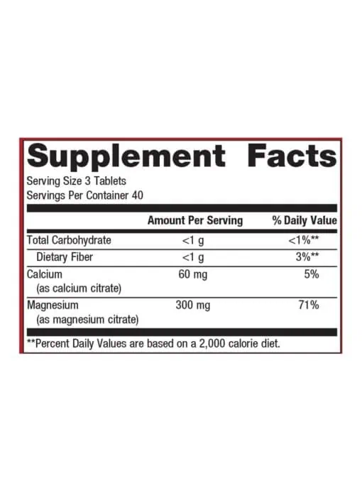 Metagenics Magnesium Citrate(TM) -- magnesium supplement, muscle support. - Back
