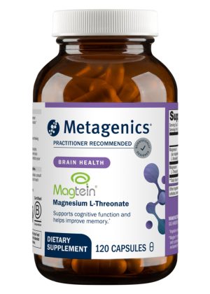 Metagenics Magtein Magnesium L-Threonate -- cognitive support, memory enhancement.