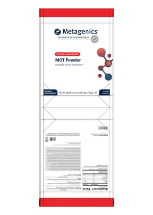 Metagenics MCT Powder -- MCTs, ketone production. - Back