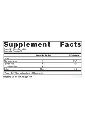 Metagenics MetaFiber(R) -- dietary fiber, gut health. - Back
