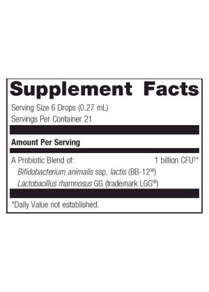 Metagenics UltraFlora(R) Baby Probiotic -- baby probiotic, digestive health. - Back
