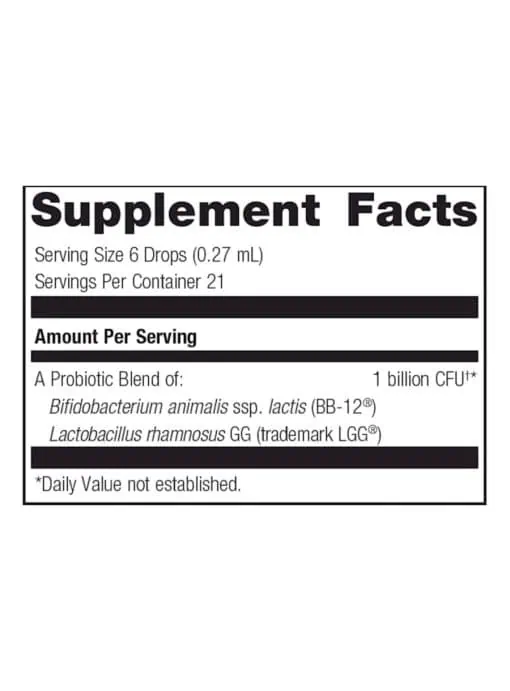 Metagenics UltraFlora(R) Baby Probiotic -- baby probiotic, digestive health. - Back