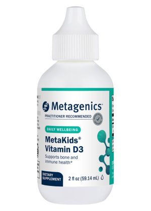 Metagenics MetaKids(TM) D3 Liquid -- Vitamin D3 supplement, children's health.