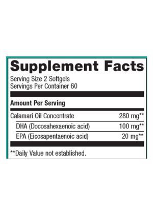 Metagenics MetaKids(R) DHA -- omega-3 supplement, children's health. - Back