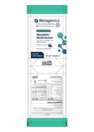 Metagenics MetaKids(TM) Multi Soft Chew -- children's multivitamin, soft chew. - Back