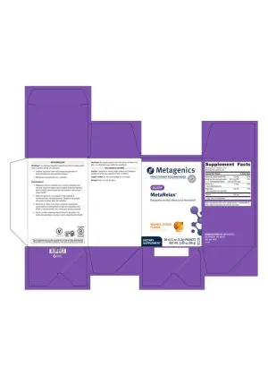 Metagenics MetaRelax(R) - Orange Citrus - Back