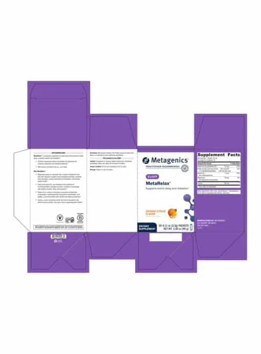 Metagenics MetaRelax(R) - Orange Citrus - Back
