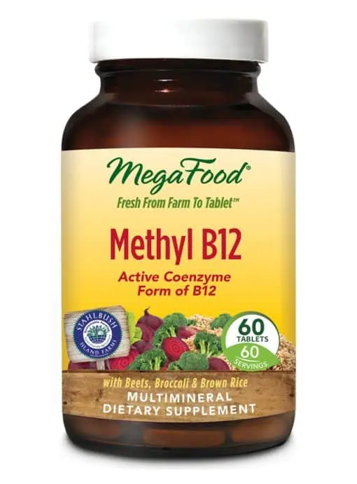 MegaFood Methyl B12 -- active coenzyme form of B12, heart health support