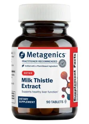 Metagenics Milk Thistle Extract -- liver support, antioxidant properties.