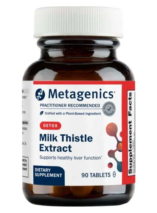Metagenics Milk Thistle Extract -- liver support, antioxidant properties.