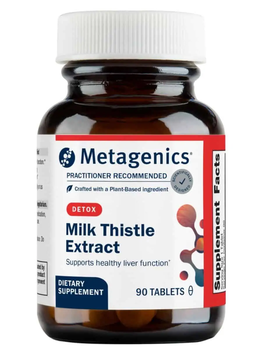 Metagenics Milk Thistle Extract -- liver support, antioxidant properties.