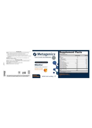 Metagenics MitoVive(TM) -- mitochondrial health, cellular support. - Back