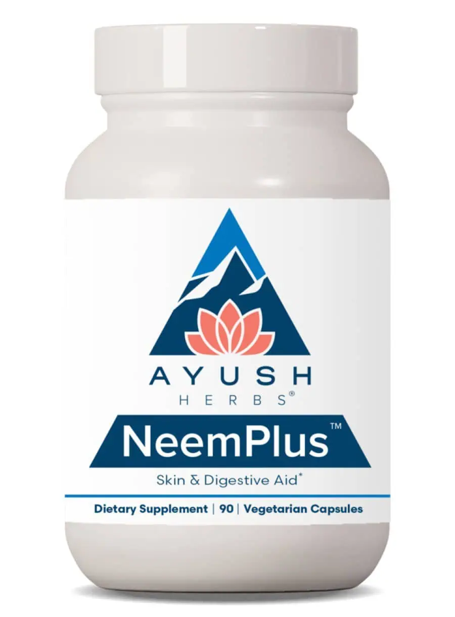 Ayush Herbs Neem Plus(TM) -- immune support, digestive aid.