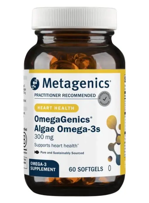 Metagenics OmegaGenics(R) EPA-DHA 300 Algae -- omega-3 fatty acids, vegetarian source.