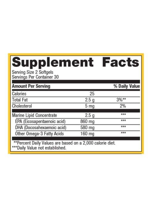 Metagenics OmegaGenics(R) Fish Oil EPA-DHA 720 mg -- fish oil, omega-3 - Back