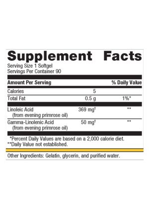 Metagenics OmegaGenics(R) Evening Primrose Oil -- evening primrose oil, omega-6 fatty acids. - Back