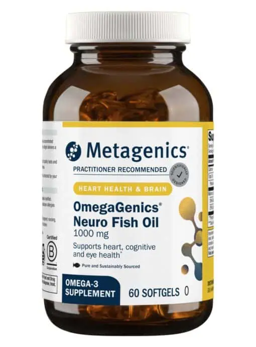 Metagenics OmegaGenics Neuro 1000 Fish Oil -- fish oil, omega-3