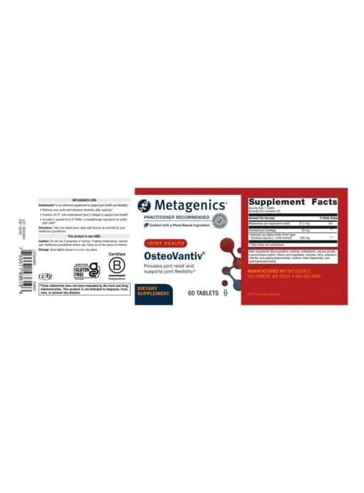 Metagenics OsteoVantiv(R) -- joint health, flexibility support. - Back