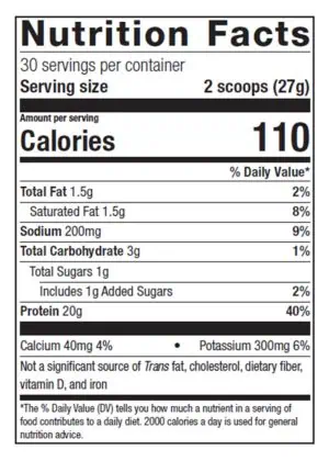 Metagenics Perfect Protein(R) Whey, Vanilla -- whey protein, muscle support. - Back