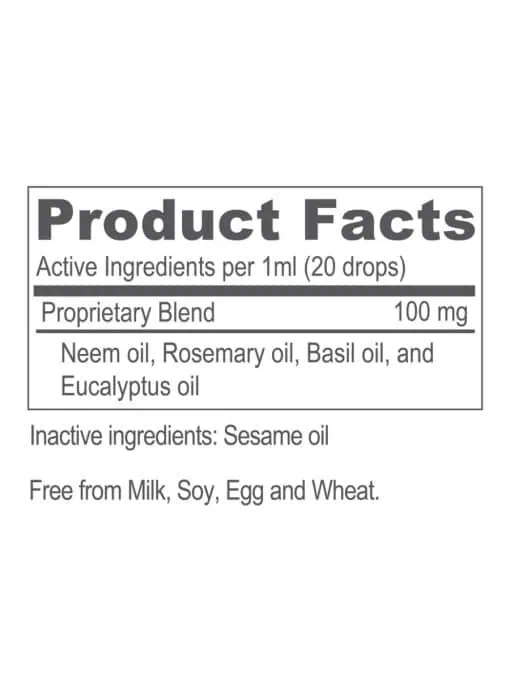 Ayush Herbs Pet Neem Ear & Skin Topical Drops -- pet health, ear care. - Back