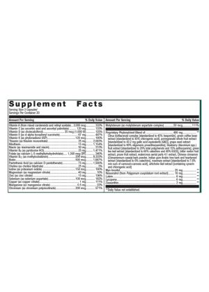 Metagenics PhytoMulti(R) Multivitamin Capsules -- multivitamin, plant-based nutrients. - Back