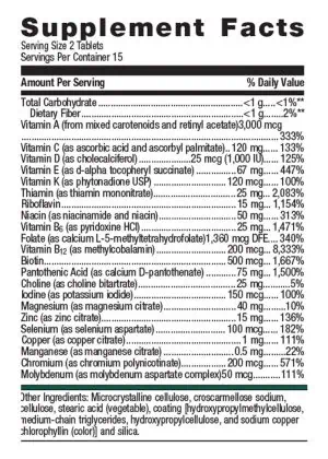 Metagenics PhytoMulti Multivitamin -- multivitamin, phytonutrients - Back
