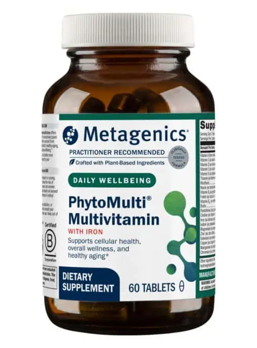 Metagenics PhytoMulti(R) Multivitamin with Iron -- multivitamin, iron support.