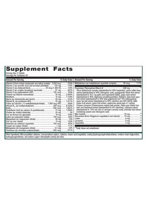 Metagenics PhytoMulti(R) Multivitamin with Iron -- multivitamin, iron support. - Back