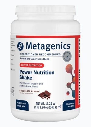Metagenics Power Nutrition Shake, Chocolate -- nutritional shake, protein shake.