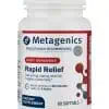Metagenics Rapid Relief -- fast-acting relief, natural ingredients.