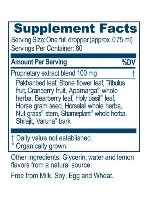 Ayush Herbs Rentone Drops -- kidney support, urinary health. - Back