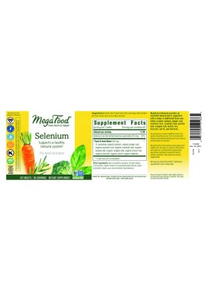 Megafood Selenium -- immune support, antioxidant - Back