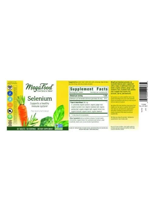 Megafood Selenium -- immune support, antioxidant - Back