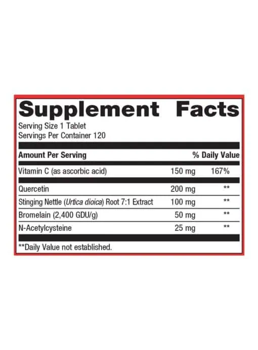 Metagenics Sinuplex(R) -- respiratory support, vitamin C. - Back